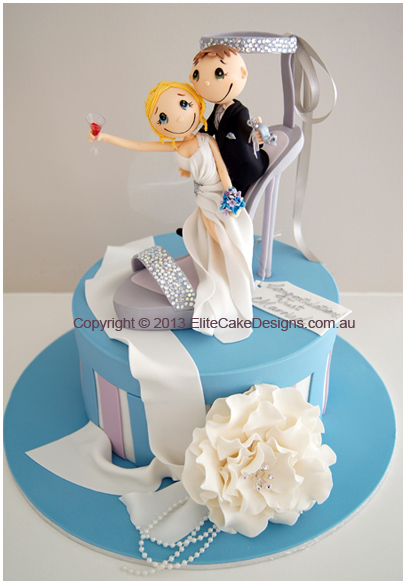 Bride and groom Stiletto theme Wedding Novelty cake